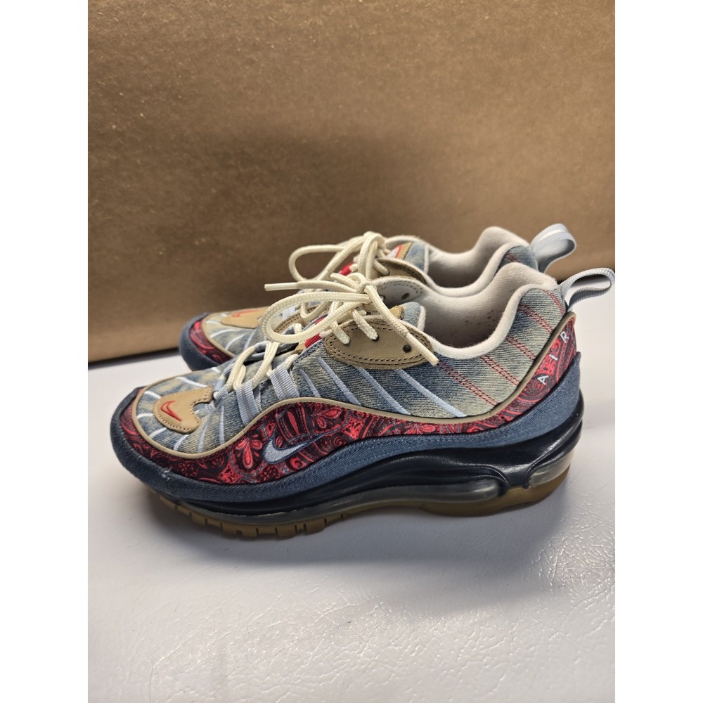 Nike Air Max 98 'Wild West' Blue Paisley 2019 BV6045-400 Size 7.5